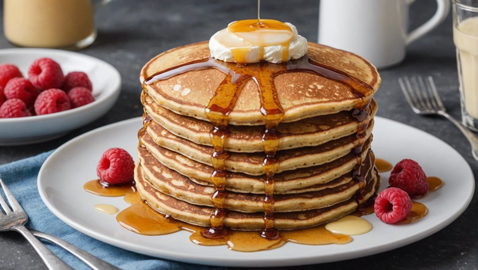 découvrez comment préparer en toute simplicité des pancakes protéinés délicieux avec du mélange à pancakes dans cette recette facile à réaliser.